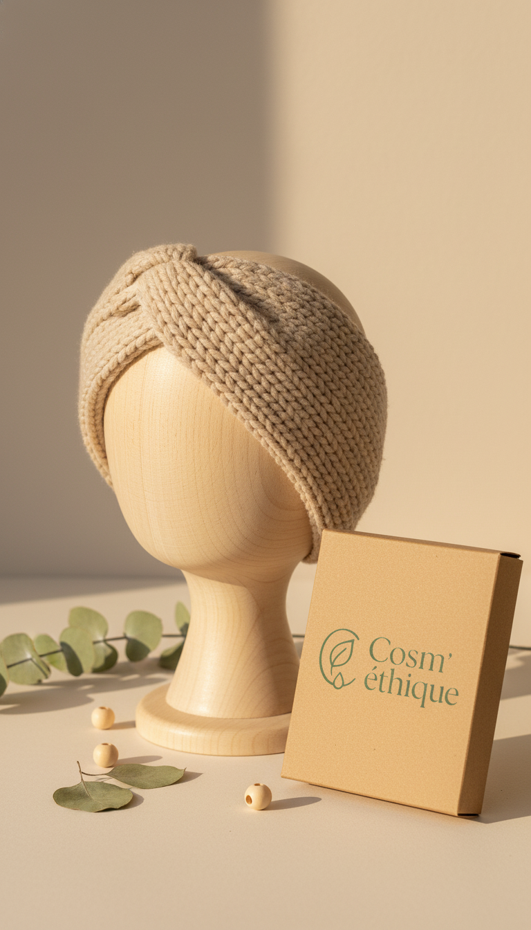 Bandeau cheveux en coton écologique