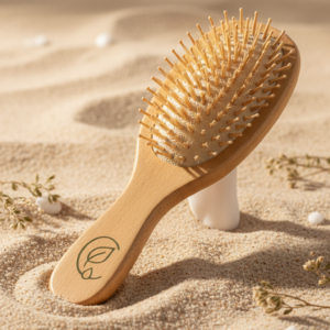 Brosse à cheveux en bois naturel